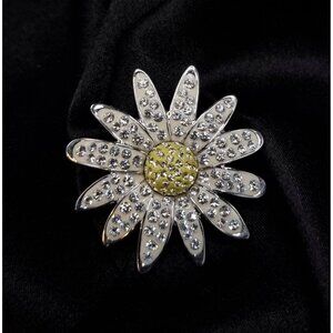 SWAROVSKI Crystal Daisy Flower Pin Brooch